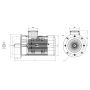 Moteur SPL B5 schema dimensions Sermes