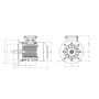 Moteur ST3 B35 schema dimensions Sermes