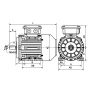 Moteur ST3 B3 schema dimensions Sermes