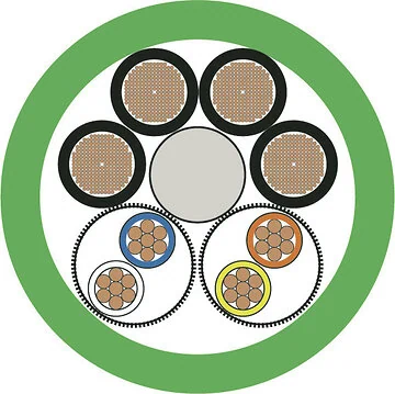 ETHERLINE® 2-pairs Cat. 5 FRNC HYBRID
