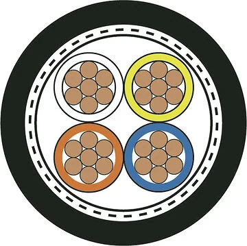 ETHERLINE® Y Cat.5e BK 2x2AWG22/7
