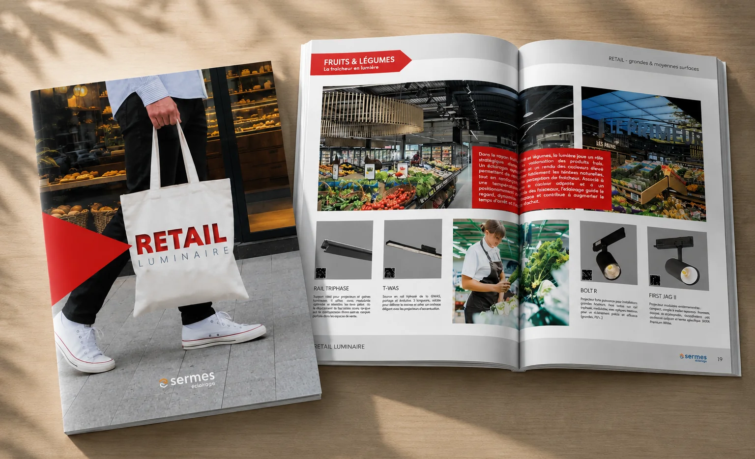 Sermes Eclairage dévoile son nouveau catalogue dédié au Retail