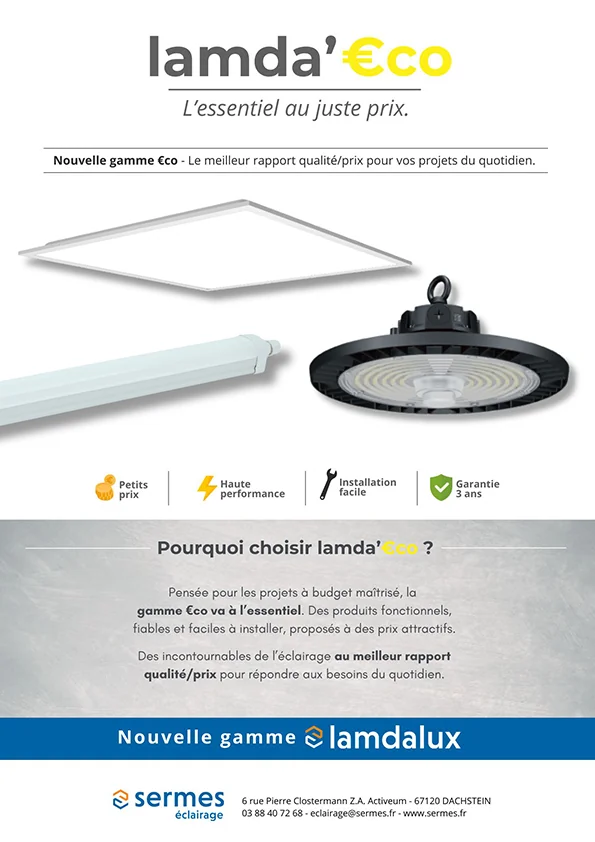 Nouvelle gamme éclairage lamda'€co !