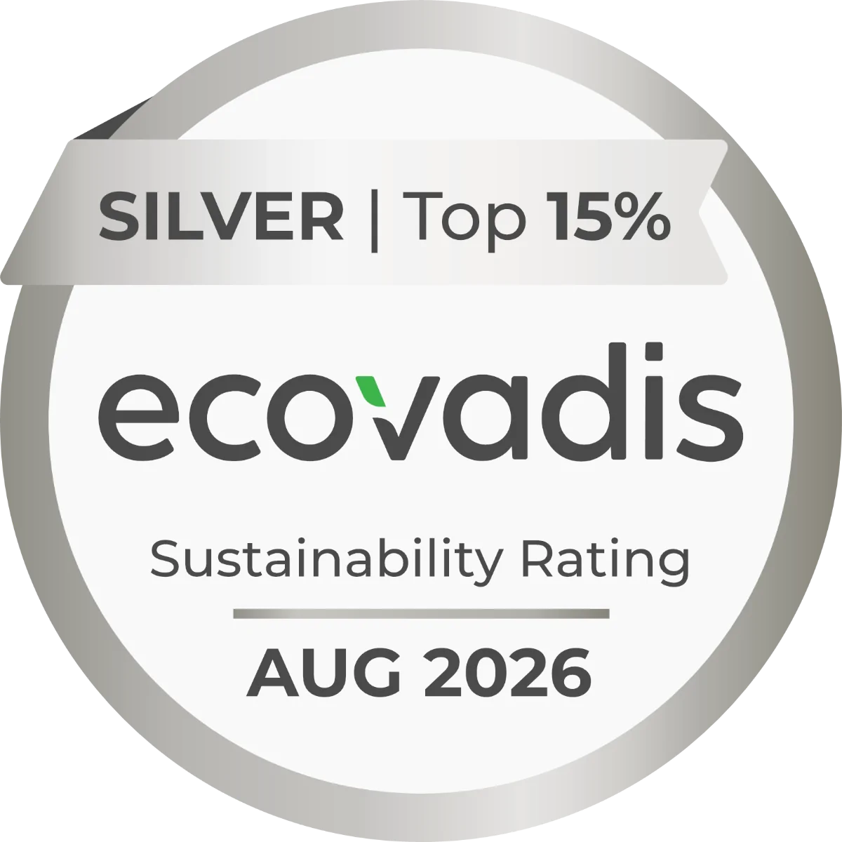 <p>Avec une note de 76/100, SERMES obtient la médaille "Argent", se plaçant parmi le top 15% des meilleures entreprises évaluées sur leur performance RSE.</p>