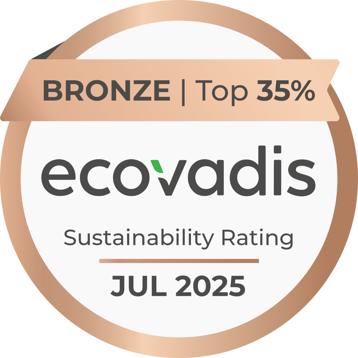 <p>Avec une note de 69/100, Sermes obtient la médaille "Bronze", se plaçant parmi les 35% des meilleures entreprises évaluées sur leur performance RSE.</p>