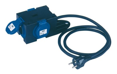 Répartiteur combiné NF/CEI309 IP44 avec câble d'alimentation - 16 et 32A