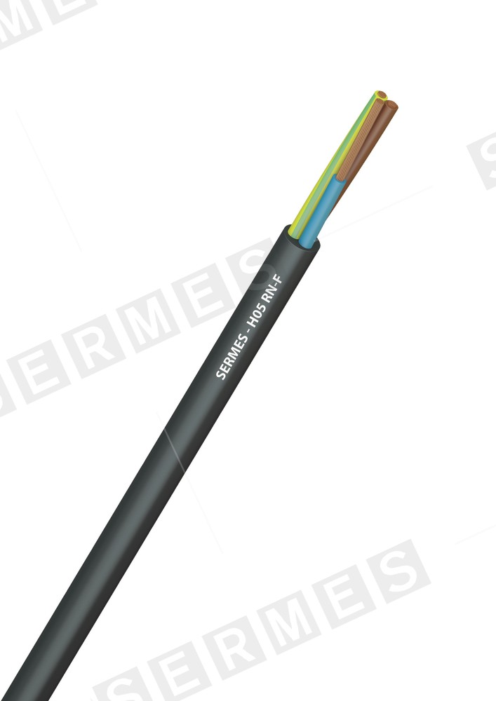 Câble électrique gaine caoutchouc H05RR-F 2G1,5 noir 350/500V 100m - Vente  en ligne de matériel électrique