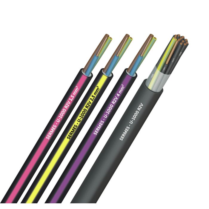 U 1000 R2V 1,5 à 4 mm² U 1000 R2V 1,5 à 4 mm²